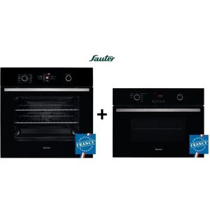 PACK Cuisson SAUTER: SFP945BT - Four multifonction pyrolyse Noir