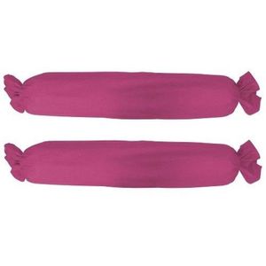 TODAY Lot de 2 taies de traversin 100% coton 45x185 cm jus de myrtille