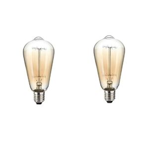SYLVANIA Lot de 2 ampoules Edison Vintage S64 E27 60 W ? incandescence