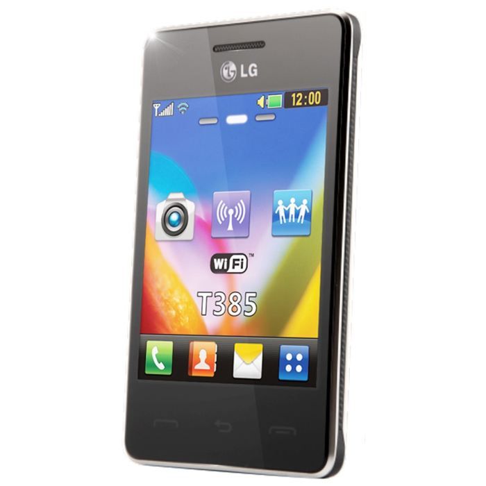 LG T385 Wi Fi Noir Achat téléphone portable pas cher, avis et
