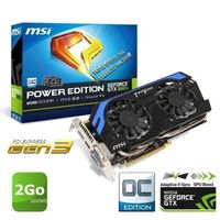  MSI GTX660 Ti 2Go GDDR5 OC Power Edition