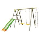 BALANCOIRE - STATION JEUX   TRIGANO Portique bois/métal 2,30m 3 agrès