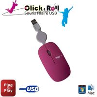 SOURIS Elypse Souris Filaire USB Rose
