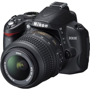 Reflex numérique NIKON D3000 + objectif 18-55mm VR