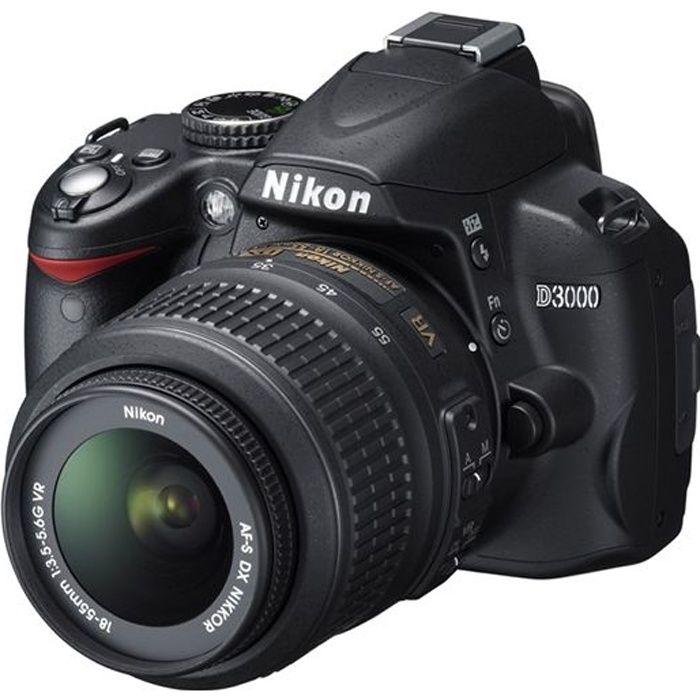 NIKON D3000 + AFS DX 1855mm VR Reflex Achat / Vente appareil photo réflex Cdiscount