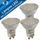 AMPOULE - LED - HALOGENE  3 SPOTS SYLVANIA ECO LED 90% 1.5W GU10 jaune