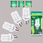 AMPOULE - LED - HALOGENE  4 AMPOULES SYLVANIA ECO ENERGIE 80% 11W E27 CHAUDE