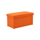 COFFRE - MALLE Coffre pouf pliant SUNNY 2 places orange