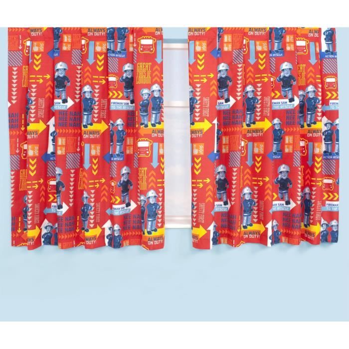Rideaux Sam le Pompier H:1m38 - Achat / Vente rideau ...