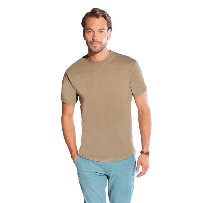 t shirt homme marron