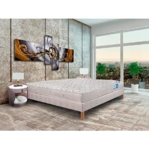 BENOIST Ensemble matelas + sommier ALIX 160x200 cm - Latex - Ferme - 65 kg/m3 - 2 personnes