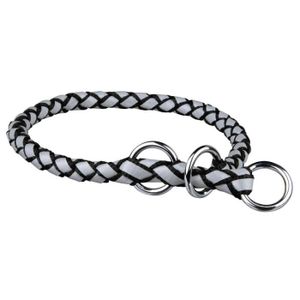 TRIXIE Cavo Reflect Collier semi-étrangleur S?M : 35?41cm - ? 12mm - Noir - Pour chien