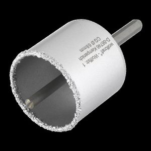 WOLFCRAFT Trépan ? 68mm spécial maçonnerie pr?t ? l'emploi avec foret centreur ? 8mm queue 6 pans