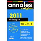 SCOLAIRE / UNIVERSITAIRES ANNALES CORRIGEES T.5; philosophie ; terminales...