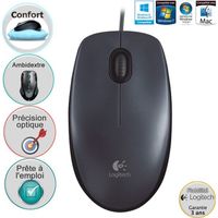 SOURIS Logitech Mouse M100 Black