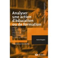 SCOLAIRE / UNIVERSITAIRES Analyser une action d'éducation ou de formation
