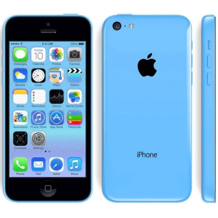 iPhone 5C 16GO Smartphone téléphone d'occasion Bleu Achat smartphone