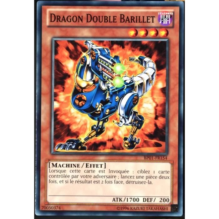 carte YUGIOH BP01FR154 Dragon Double Barillet Achat / Vente carte a collectionner Cdiscount