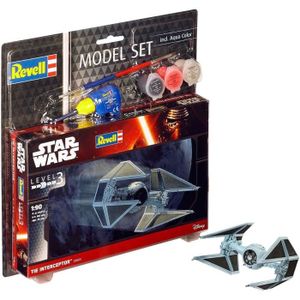 STAR WARS Model Set Tie Interceptor Maquette ? Construire, ? Coller et ? Peindre, Avec Accessoires