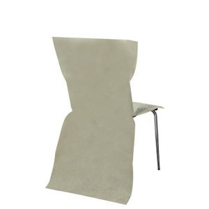 housse de chaise ivoire pas cher