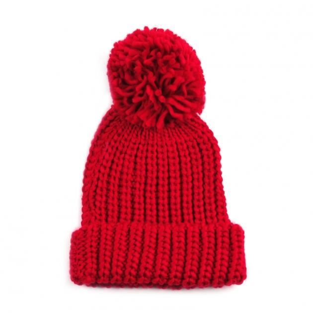 bonnet rouge laine