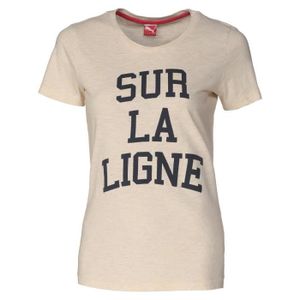 puma bmw t shirt femme beige