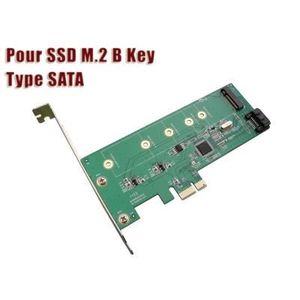 fonctionner uniquement un SSD M.2 B Key SATA I/FInsérerez le SSD