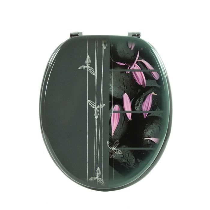 Abattant WC Zen Gris Fonc&eacute; Paris Prix Achat / Vente abattant wc