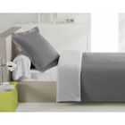 PARURE DE COUETTE CASATXU Parure Housse 140x200cm + Taie GRIS FONCE/