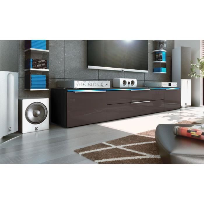 meuble bas tv chocolat
