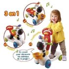 PORTEUR-POUSSEUR-DRAISIENNE-TRICYCLE Trottino Mon Zèbre Rigolo 3 en 1