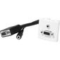 CABLE AUDIO VIDEO Plastron adapt. VGA + jack 3,5 - 0,20m