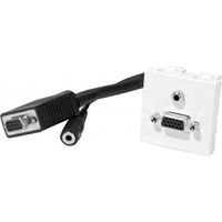 CABLE AUDIO VIDEO Plastron adapt. VGA + jack 3,5 - 0,20m