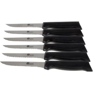 PRADEL EXCELLENCE Lot de 6 couteaux Côte ? l'os - Lames en acier inoxydable