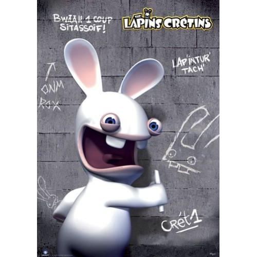 LAPINS CRETINS   Poster grand format graffiti (134)   Abystyle nous