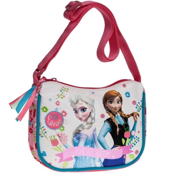 Sac A Main Bandouliere Le Reine Des Neiges 19cm Achat Vente Sac