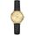 Montre Guess chelsea femme doré cuir noir W0648L13