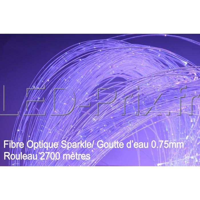 Fibre optique LED Sparkle 0,75 mm Rouleau 2700m Achat / Vente Fibre optique LED Sparkle 0