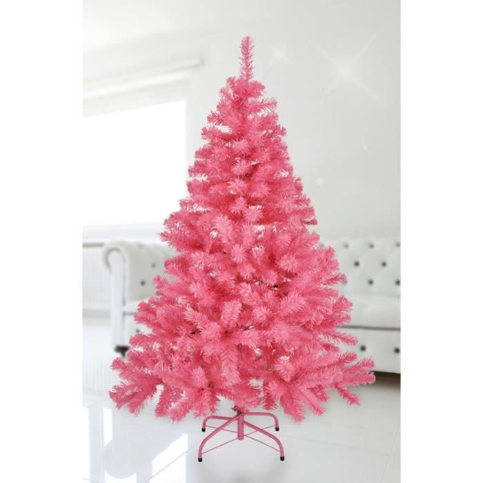 Arbre artificiel 150cm de Noël en rose - avec support en métal - Achat / Vente sapin - arbre de 