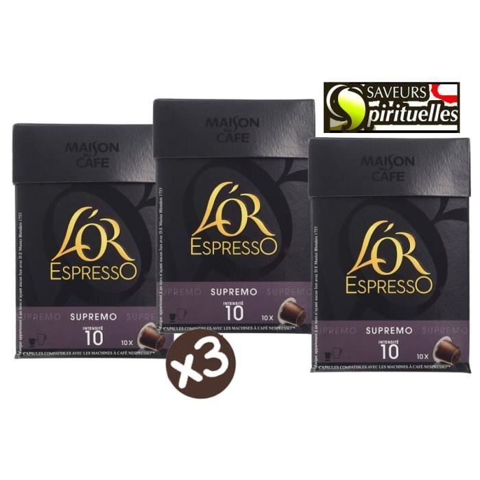 Maison du Café L'Or Espresso - Capsules de café Supremo - Achat / Vente