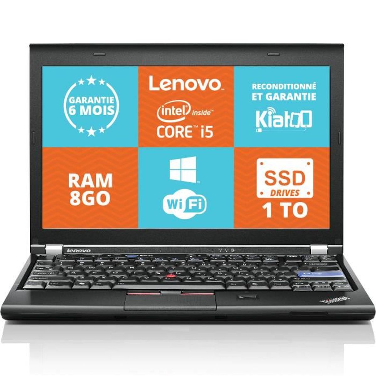 Ordinateur Portable Lenovo Thinkpad X220 Ultrabook Intel Core I5 8go