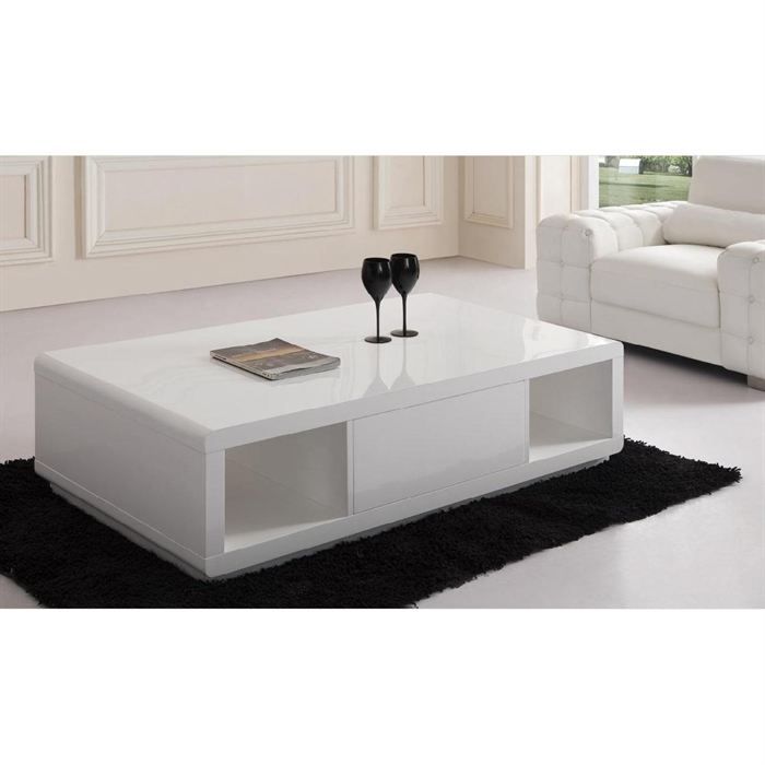 table basse blanche