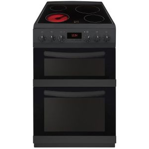CONTINENTAL-EDISON CVDF6060B - Cuisini?re table vitrocéramique-4 zones-Fours électriques-Catalyse-45 et66L-A-L60xH90cm-Noir