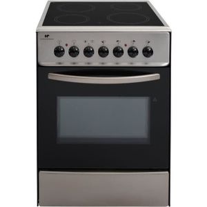 CONTINENTAL EDISON CVMC6060I - Cuisini?re table vitrocéramique-4 foyers- 1700W-Four électrique- Catalyse-61L-A-L60XH85cm-Inox