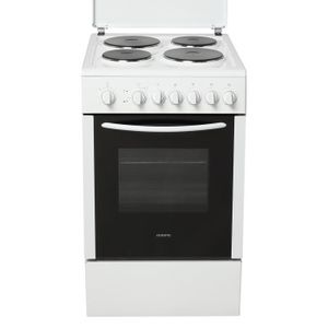 OCEANIC OCEACE5060W Cuisini?re table électrique-4 foyers-7600W-Four électrique-convection naturelle-50L-A-L49,5cm-Blanc