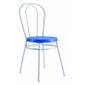  LOT DE 4 CHAISES "BISTRO" BLEUS