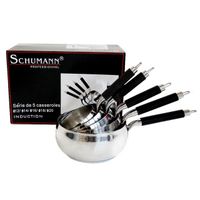 CASSEROLE - FAITOUT - MARMITE  SERIE 5 CASSEROLES PRO INDUCTION SILICONE SCHUMANN