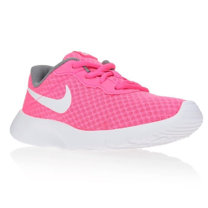 NIKE Baskets Tanjun Chaussures Enfant Fille Rose et blanc - Achat / Vente basket - Cdiscount