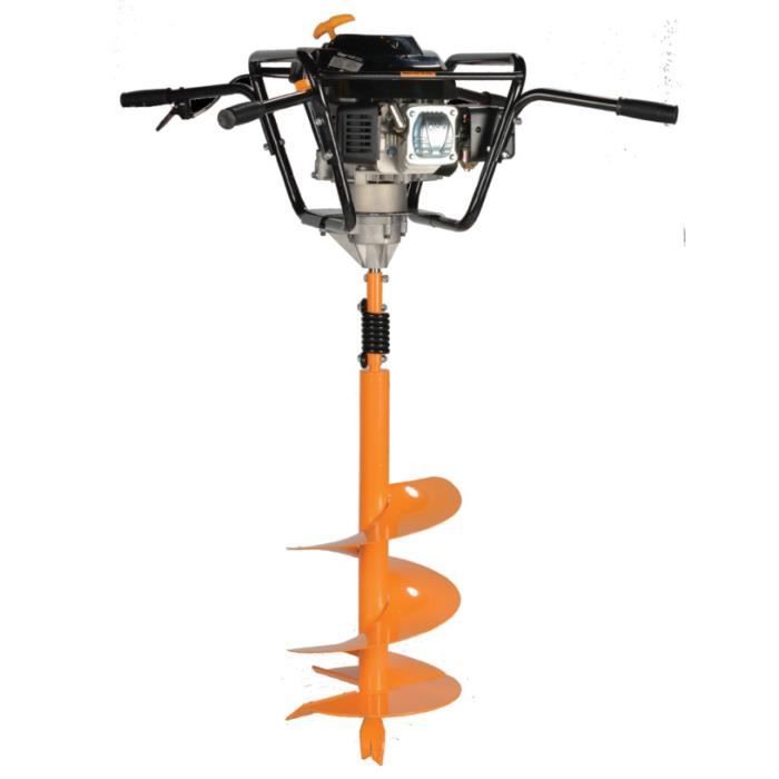 Tarière thermique moteur OHV 4 temps 6 CV cylindrée 173 cm3. Forte