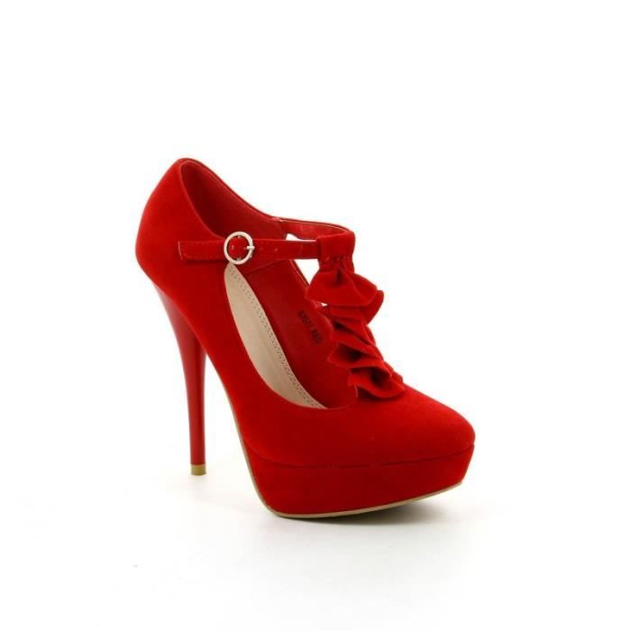 Chaussure femme Escarpin CLAIRE Rouge - Achat  Vente Chaussure femme ...